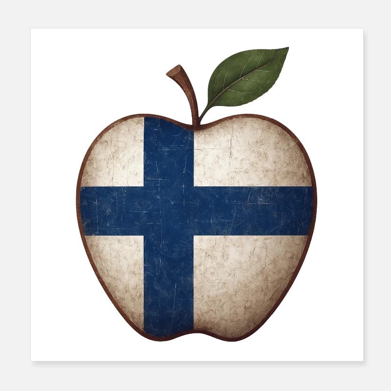 Finnland Poster 20x20 cm