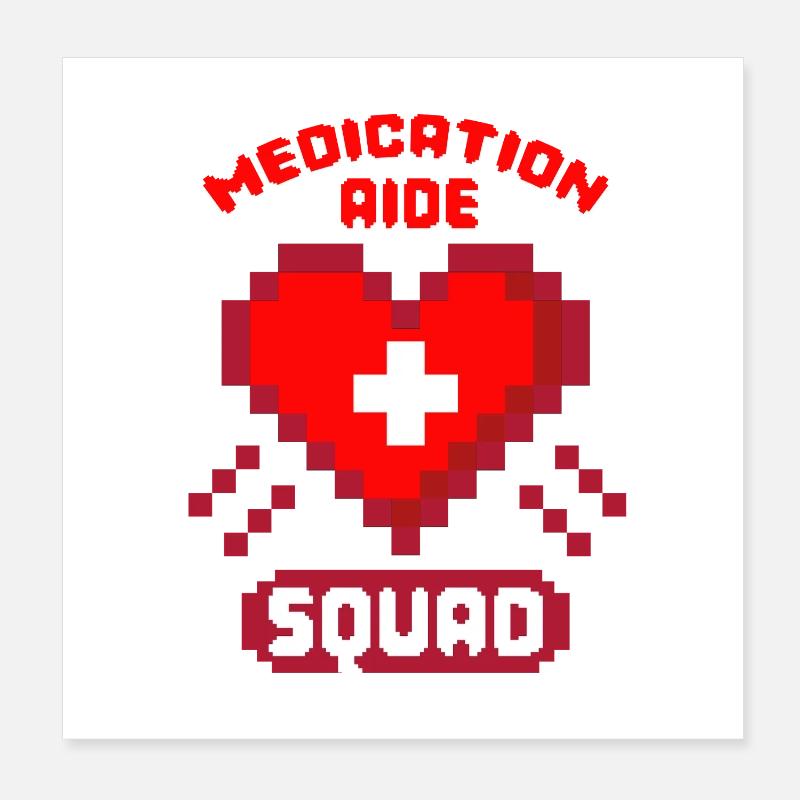 Medical Assistant MFA Squad Poster 8" x 8" (20x20 cm)