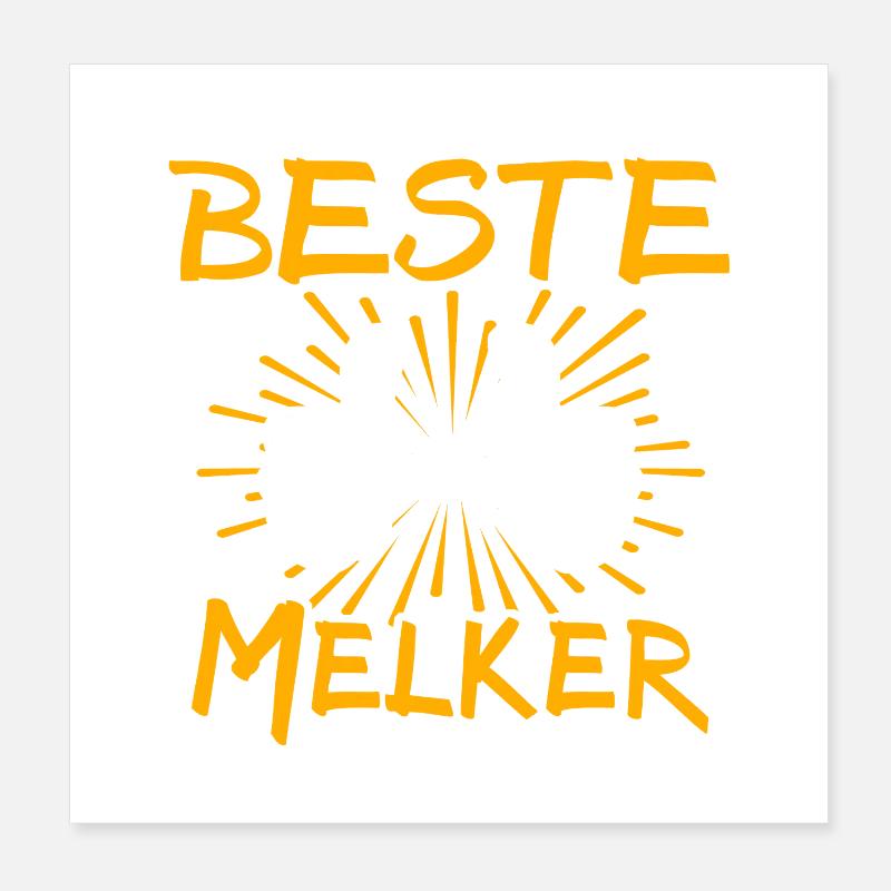 Melker Gift Idea Poster 8" x 8" (20x20 cm)
