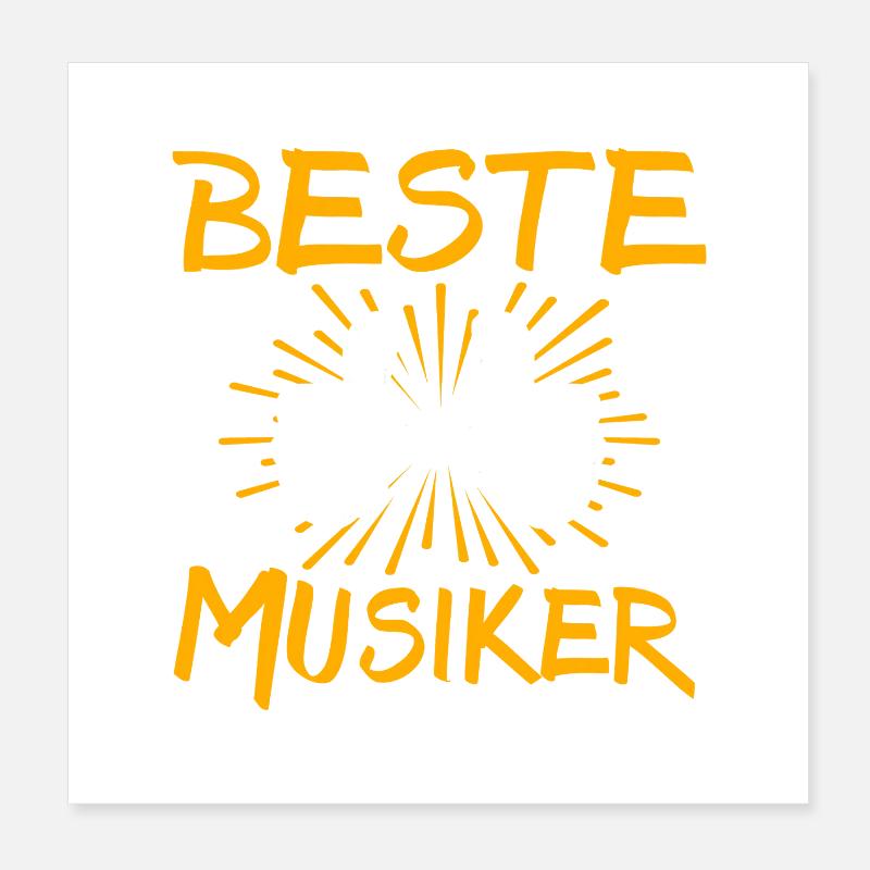 Idée cadeau musicien Poster 20 x 20 cm
