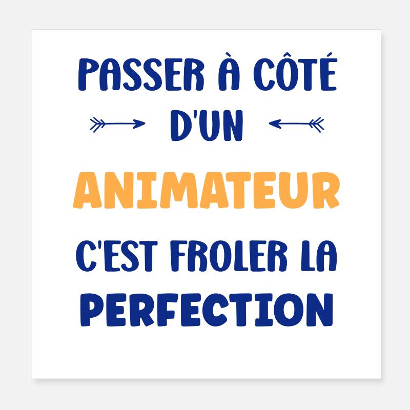 Ein Moderator fehlt Poster 20x20 cm