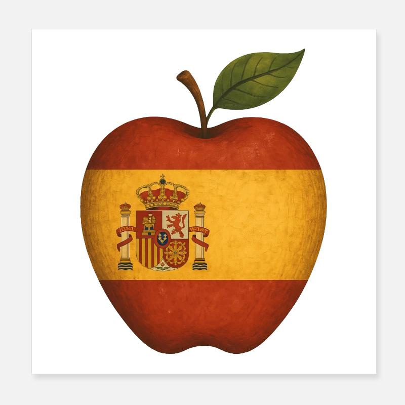Spanien Poster 20x20 cm