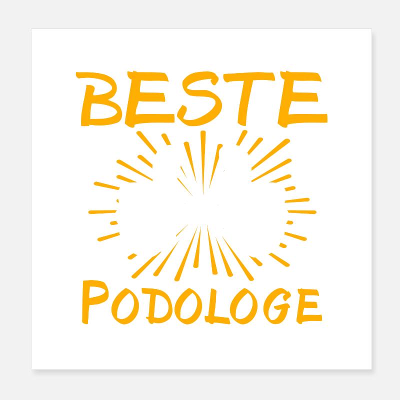Podiatrist Gift Idea Poster 8" x 8" (20x20 cm)