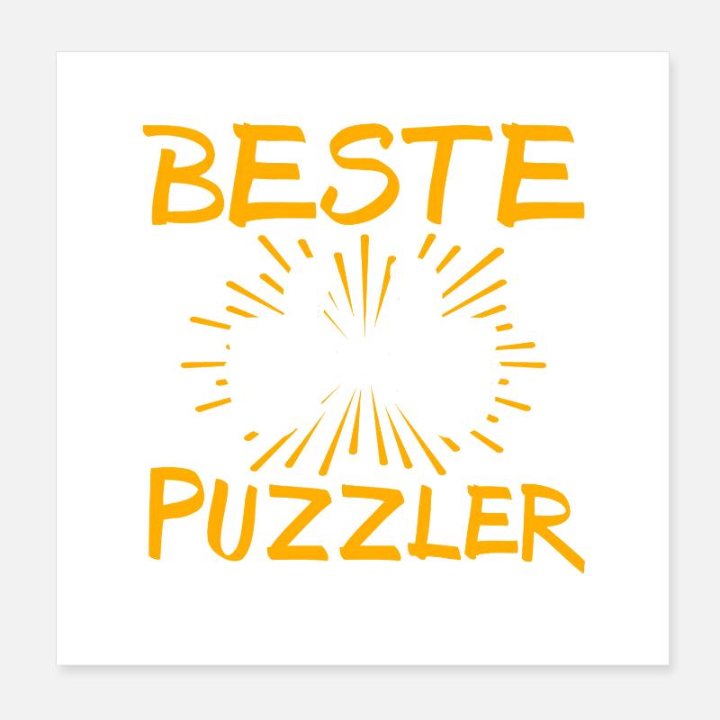 Puzzler Geschenkidee Poster 20x20 cm