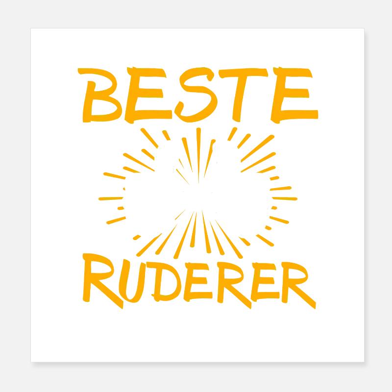 Rower Gift Idea Poster 8" x 8" (20x20 cm)