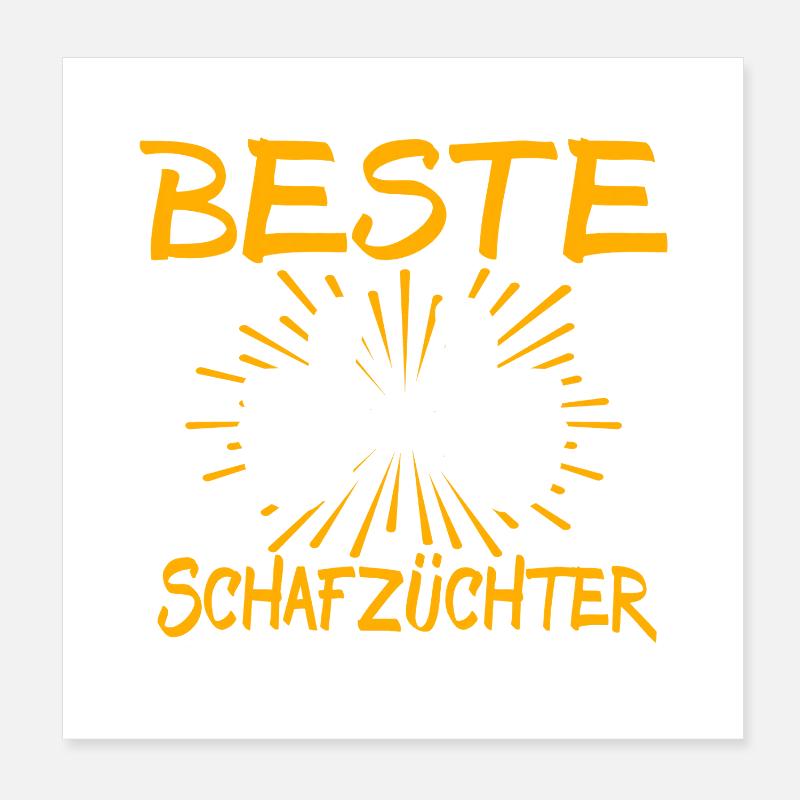 Idée de cadeau pour un éleveur de moutons Poster 20 x 20 cm