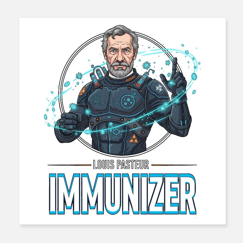 Pasteur-Immunizer-Rüstung Poster 20x20 cm