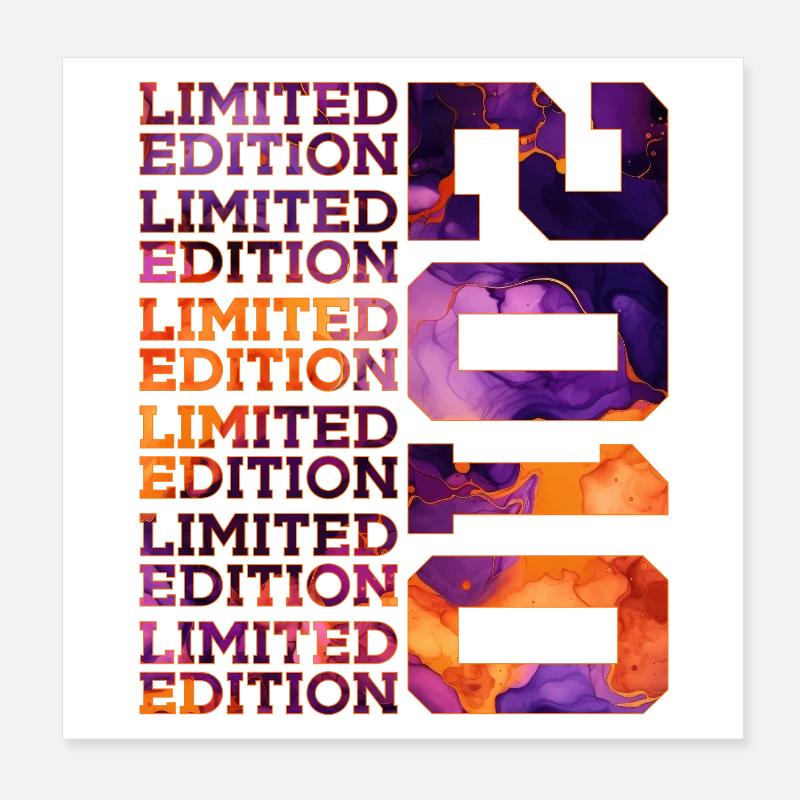 16E ANNIVERSAIRE ÉDITION LIMITÉE 2010 Poster 20 x 20 cm