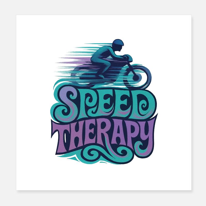 Speed Therapy - Moto Poster 20 x 20 cm