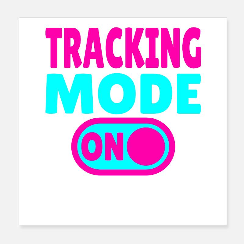 Tracking Mode ON – Abenteuer auf Spurensuche Poster 20x20 cm