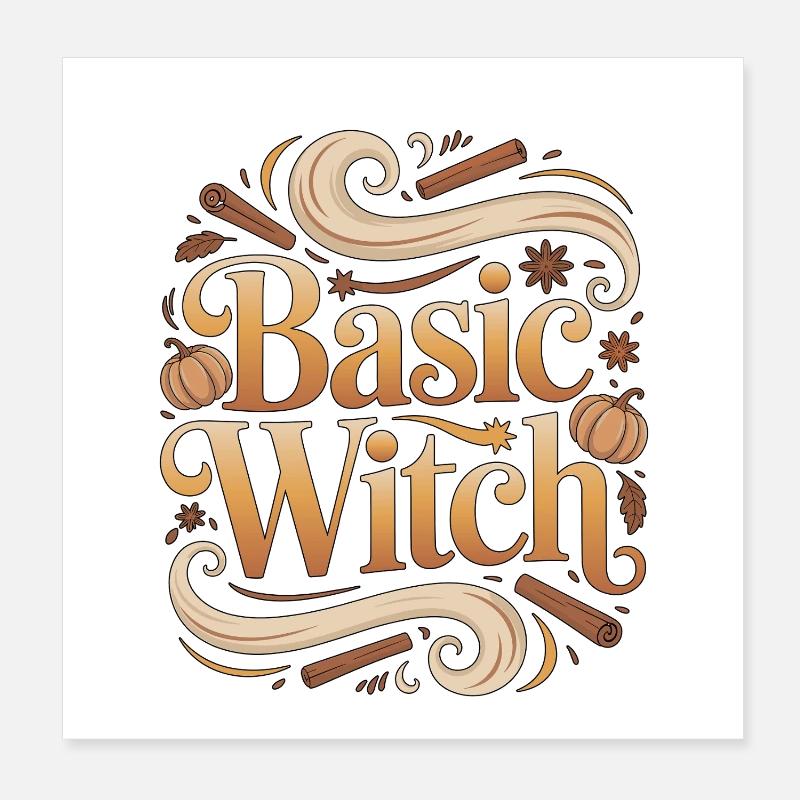 Sorcellerie de base : la sorcière adore la lecture du tarot Wicca Poster 20 x 20 cm