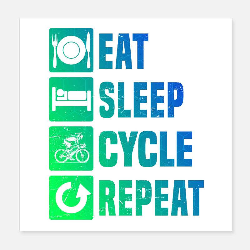Statement for all road bikes Poster 8" x 8" (20x20 cm)