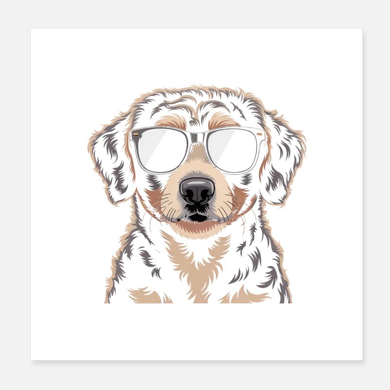 Berner Sennenhund Poster 20x20 cm