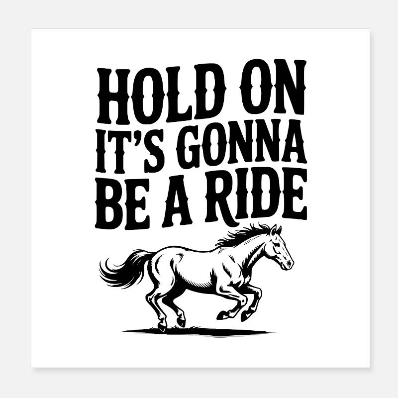 Warte kurz – Es wird eine Fahrt Poster 20x20 cm