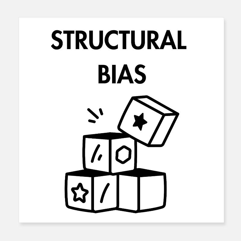 Strukturelle Verzerrung Poster 20x20 cm