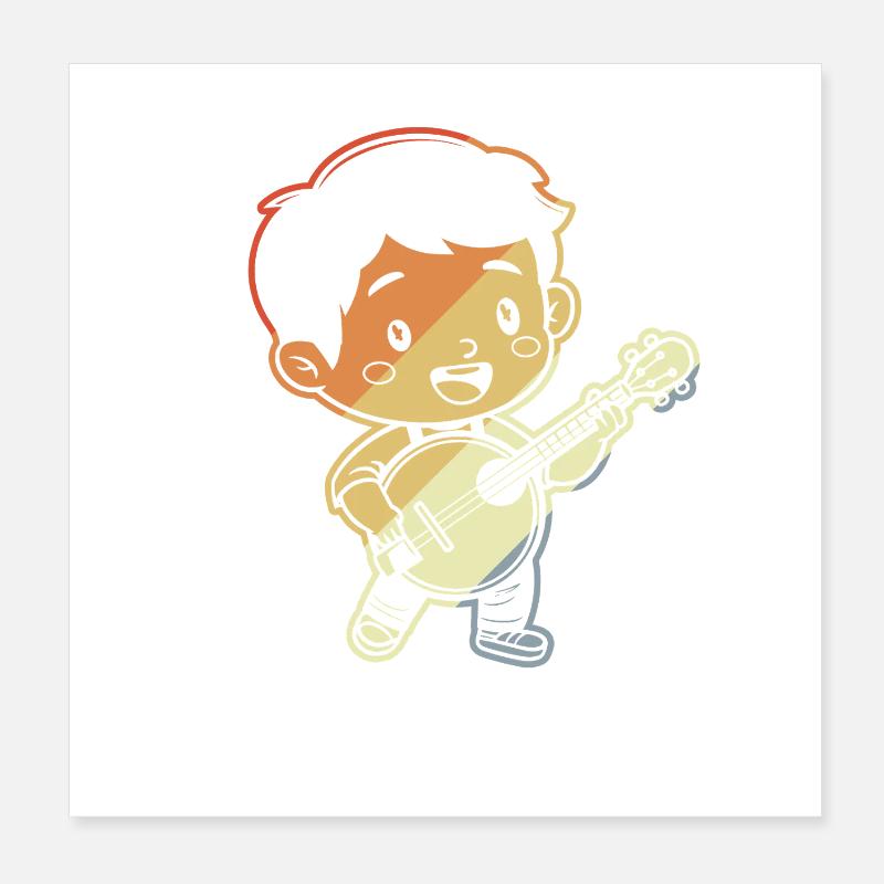 Petit Banjoïste Comic Poster 20 x 20 cm