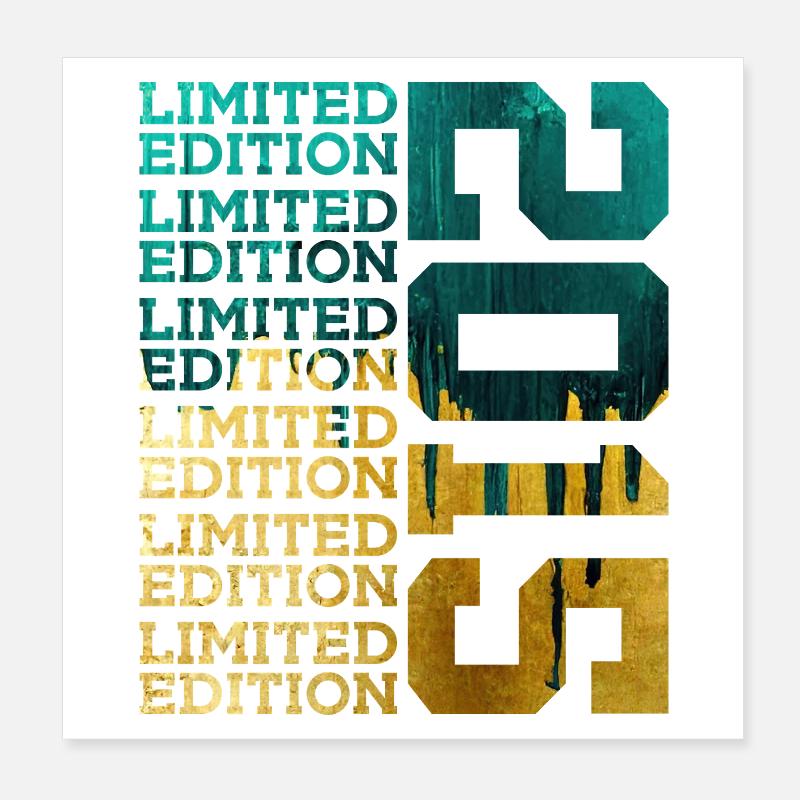 LIMITED EDITION 2015 11 YEARS 11TH BIRTHDAY Poster 8" x 8" (20x20 cm)