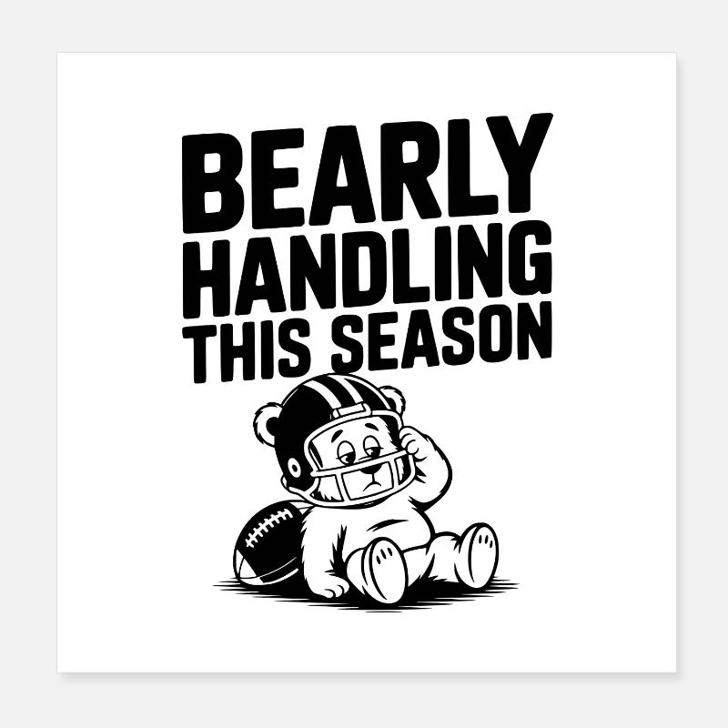 Tenue de route difficile cette saison Poster 20 x 20 cm