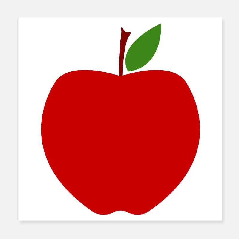 Apple Poster 8" x 8" (20x20 cm)