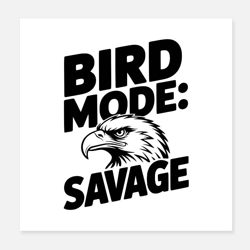 Vogelmodus: Wild Poster 20x20 cm