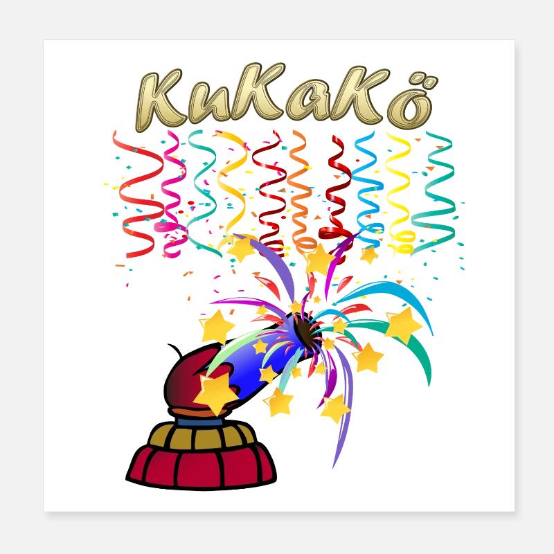 KuKaKö - Carnaval Carnaval Lundi gras Köthen Poster 20 x 20 cm