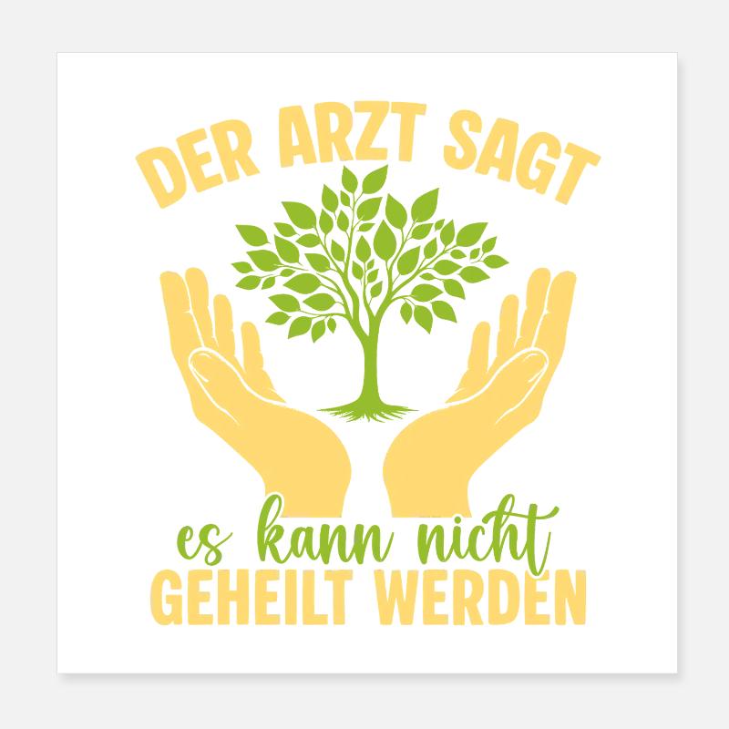 Social worker rate cannot be cured Poster 8" x 8" (20x20 cm)