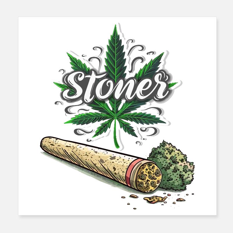 Stoner Poster 8" x 8" (20x20 cm)