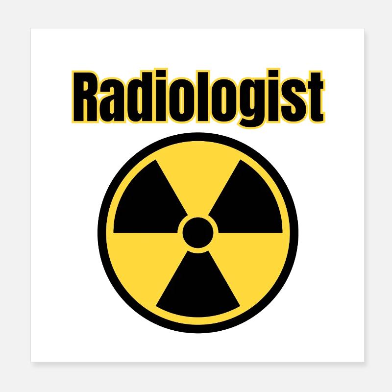 radiologue Poster 20 x 20 cm