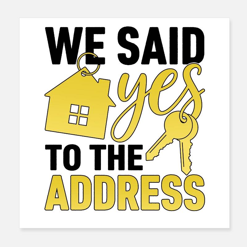 Nous avons accepté l’adresse Poster 20 x 20 cm