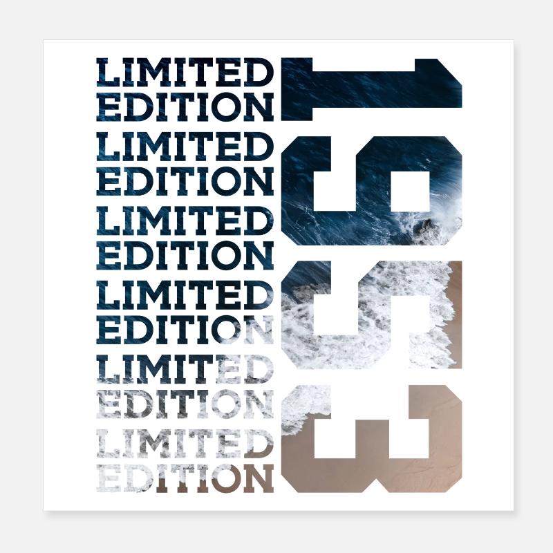 ÉDITION LIMITÉE 1953 73 ANS 73E ANNIVERSAIRE Poster 20 x 20 cm