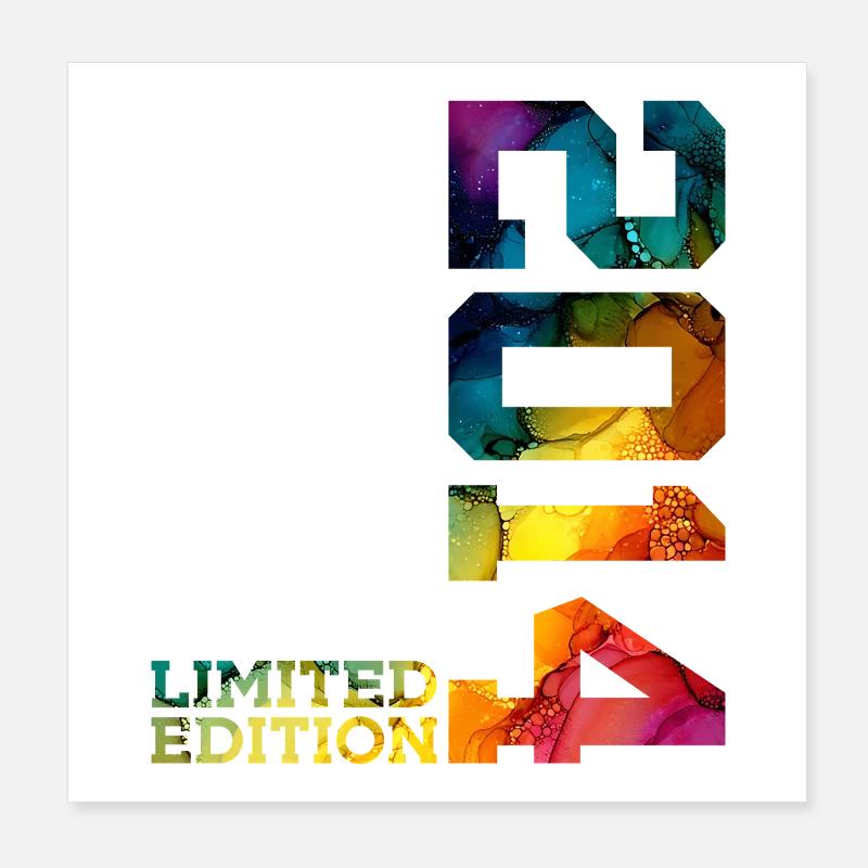 ÉDITION LIMITÉE 2014 12 ANS 12E ANNIVERSAIRE Poster 20 x 20 cm