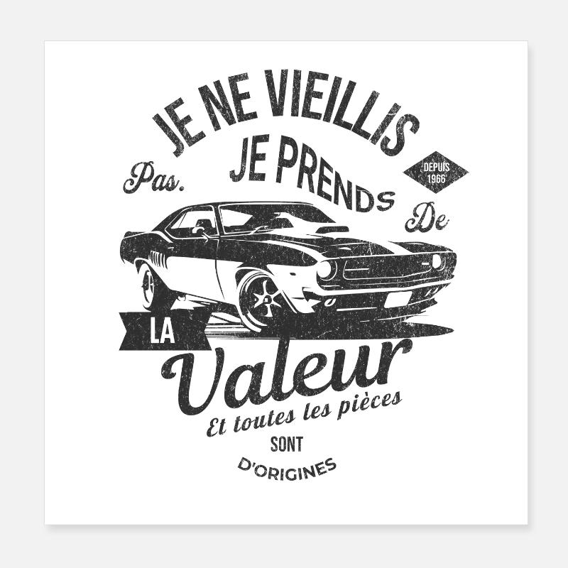 Jubiläums-Oldtimer 1966 Poster 20x20 cm