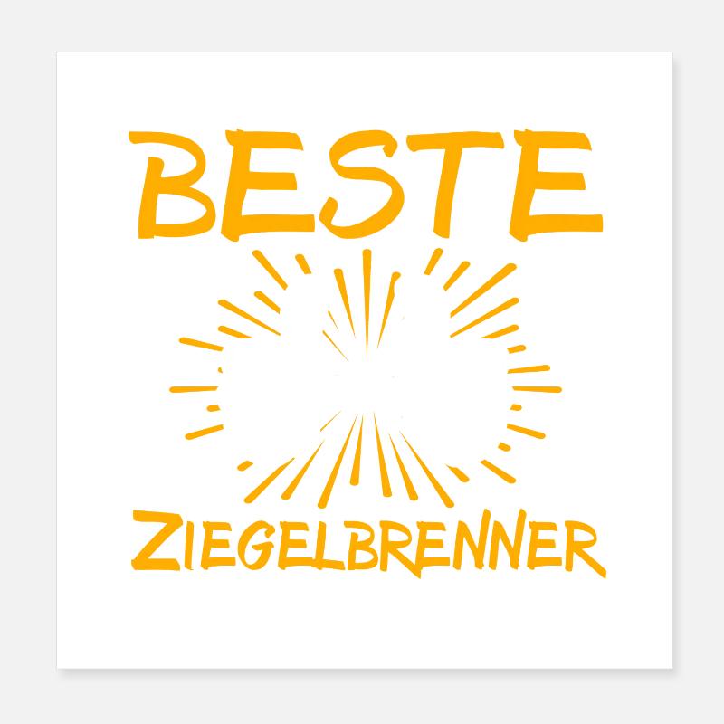 Idée cadeau Brick Burner Poster 20 x 20 cm