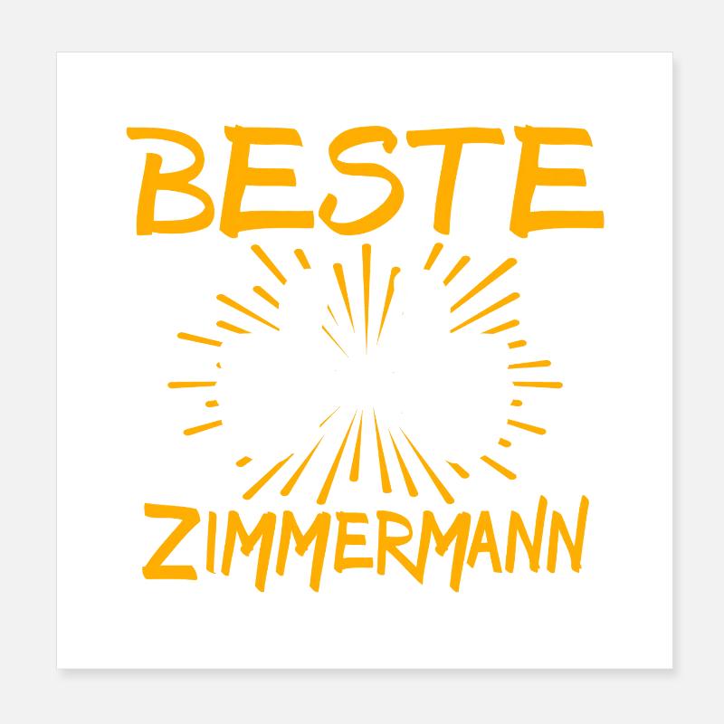 Idée de cadeau Zimmermann Poster 20 x 20 cm