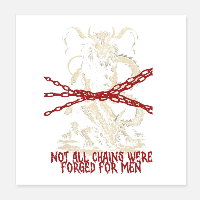 Créatures mythologiques des créatures chimères Poster 20 x 20 cm