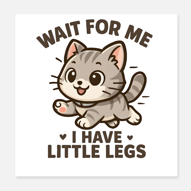 Katze Spruch Humor Meme Lustig Witzig Geschenkidee Poster 20x20 cm