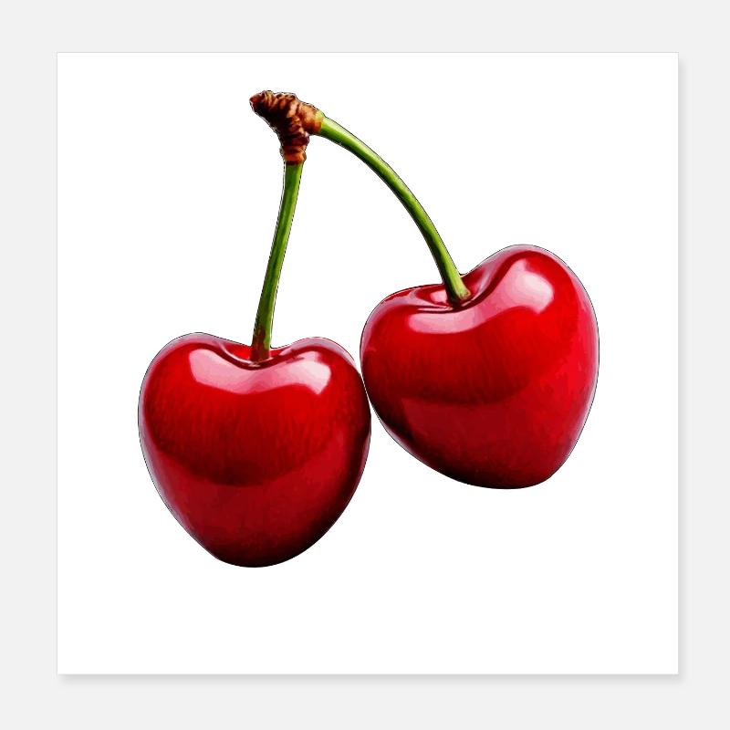 KIRSCHEN Poster 20x20 cm