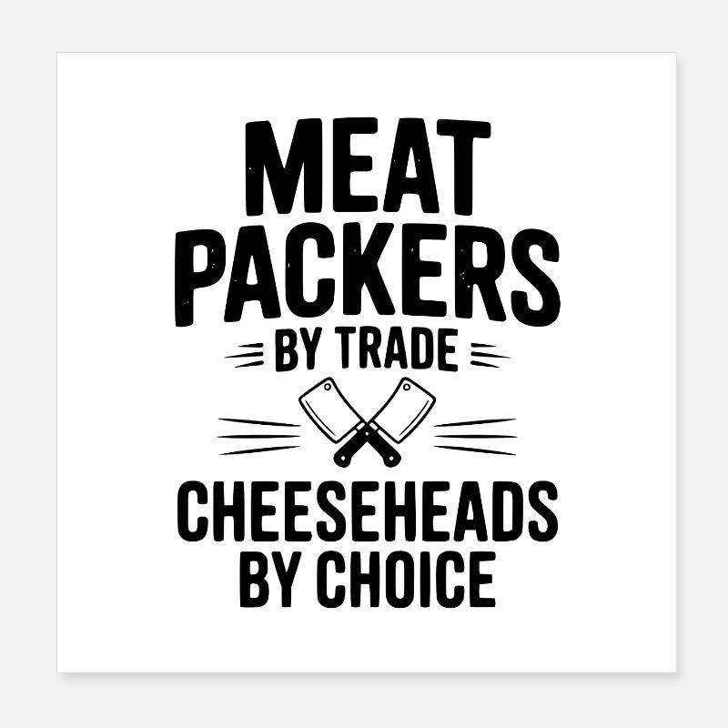 Commencé dans la viande finie dans le fromage Poster 20 x 20 cm