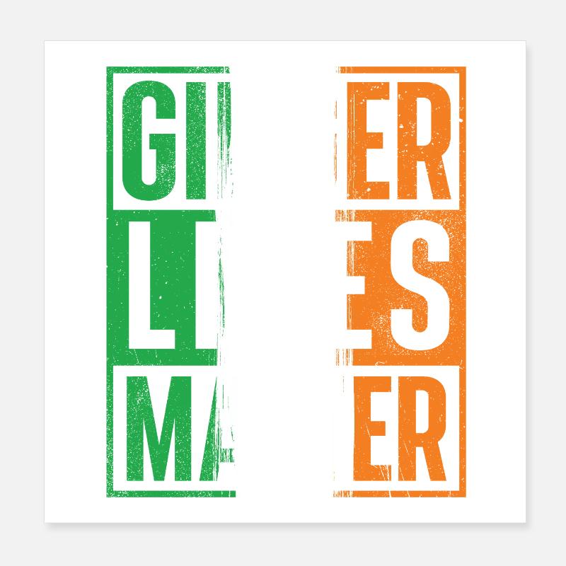 Ginger Lives Matter St Patrick’s St. Paddys Poster 20 x 20 cm