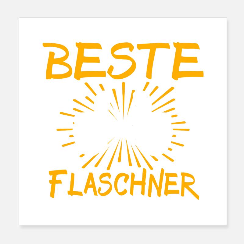 Idée de cadeau Flaschner Poster 20 x 20 cm