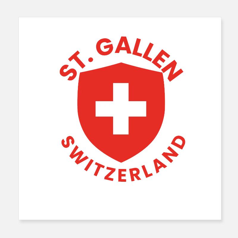 St. Gallen Protective Shield Poster 8" x 8" (20x20 cm)