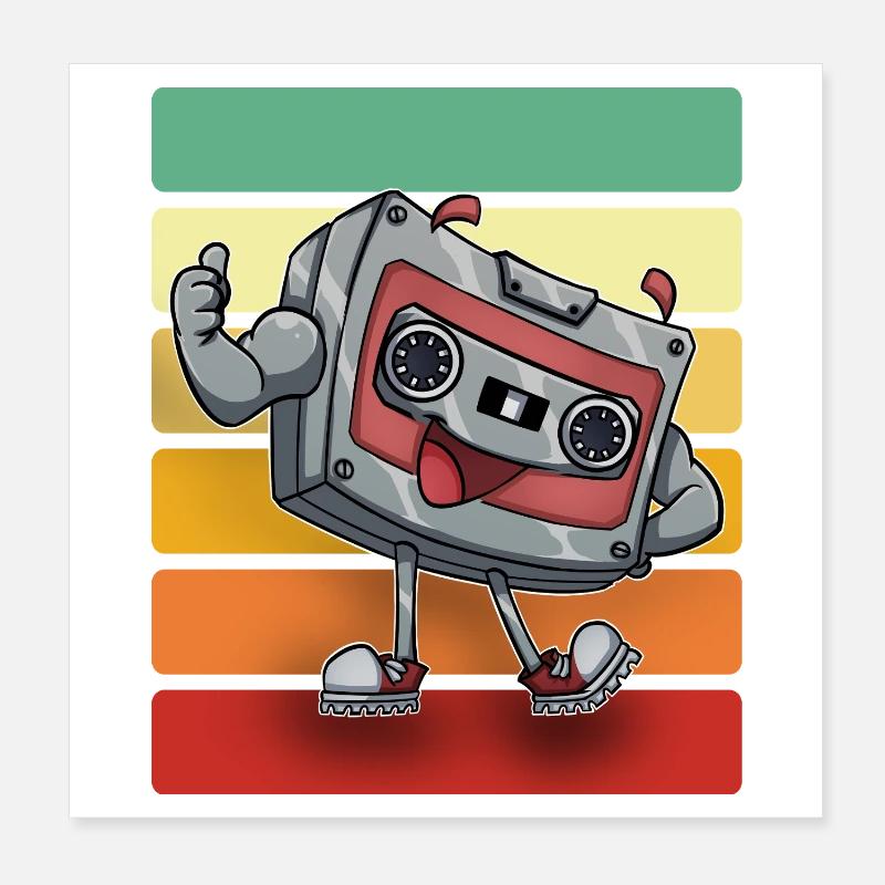 Kassette Poster 20x20 cm