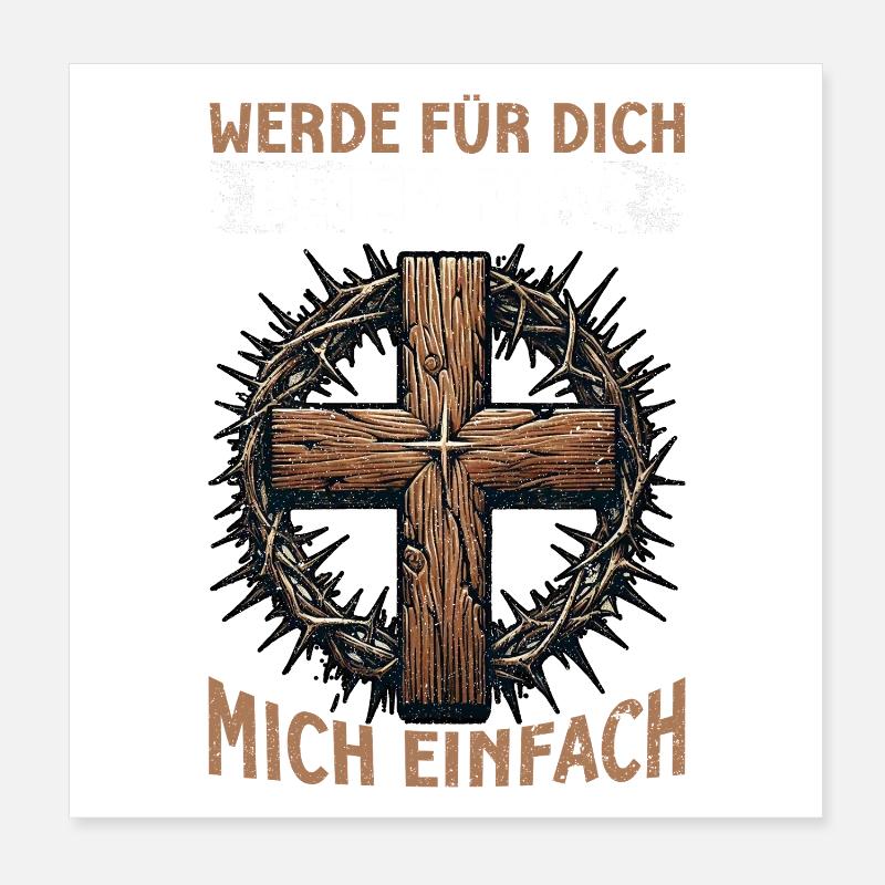 Will pray for you, just ask me Poster 8" x 8" (20x20 cm)