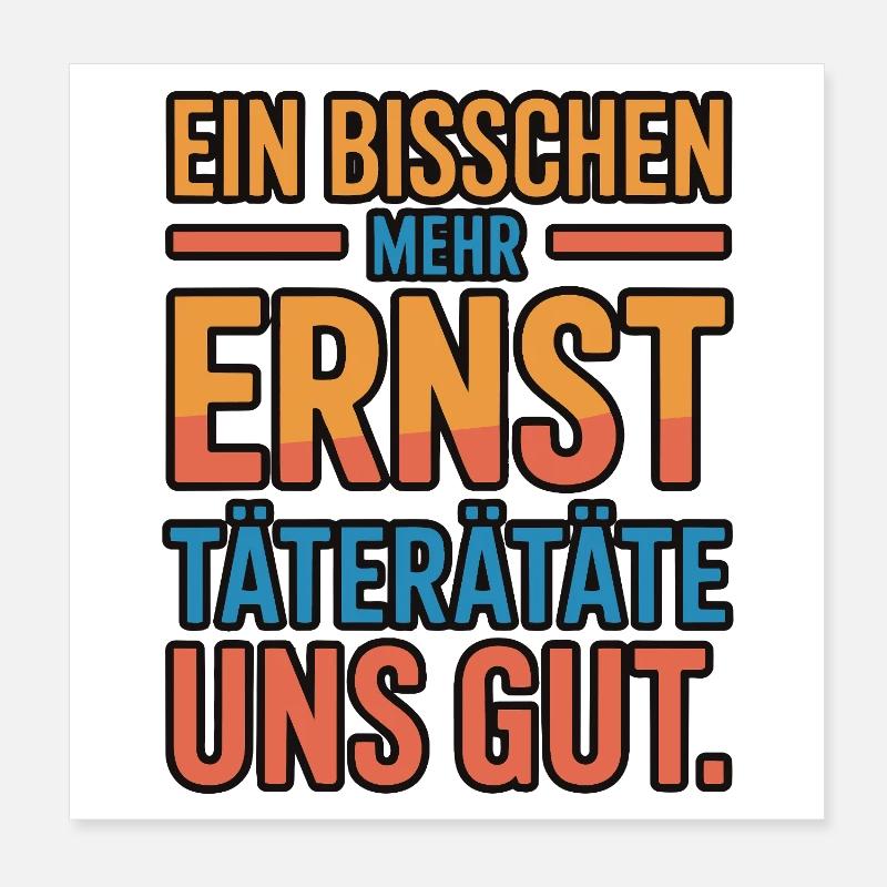 Un peu plus de délinquants graves nous ferait du bien Poster 20 x 20 cm
