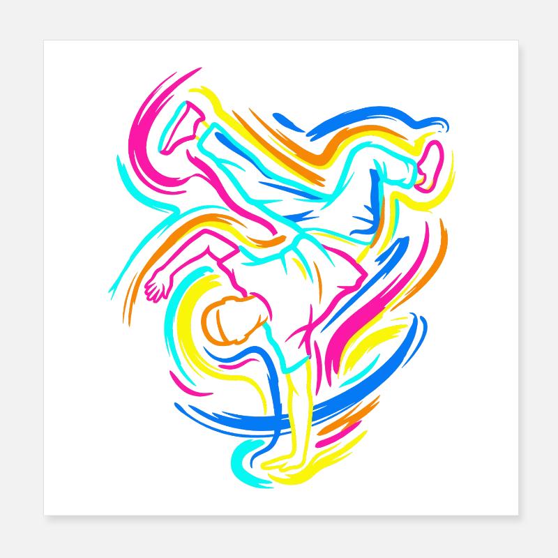 Breakdance Poster 20 x 20 cm