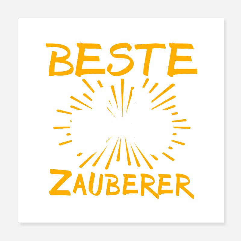 Wizard Gift Idea Poster 8" x 8" (20x20 cm)