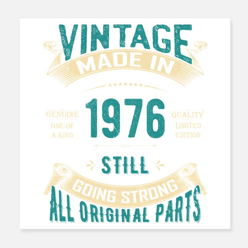 Vintage 1976 Still Going Strong Poster 8" x 8" (20x20 cm)