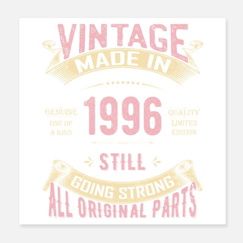 Vintage 1996 Still Going Strong Poster 8" x 8" (20x20 cm)