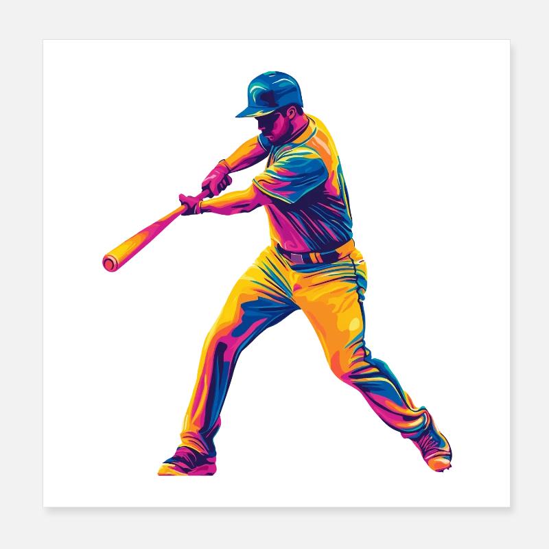 Baseball Poster 20x20 cm
