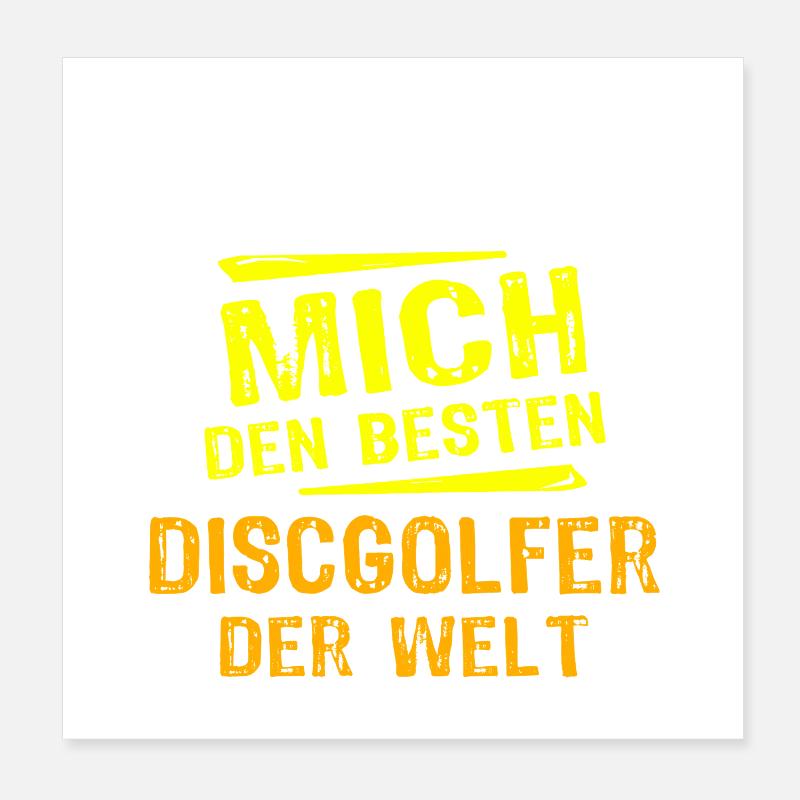 Cadeau du Disc Golfer Poster 20 x 20 cm